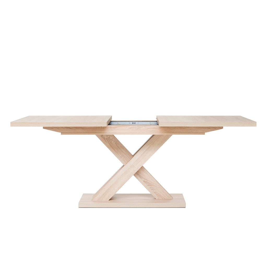 Comedor Ofelia con 4 sillas Helsinki - Color Madera y Blanco - Tugow
