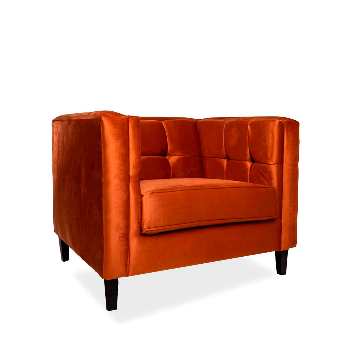 Sillón terciopelo Oscar - Canela - Tu Gow
