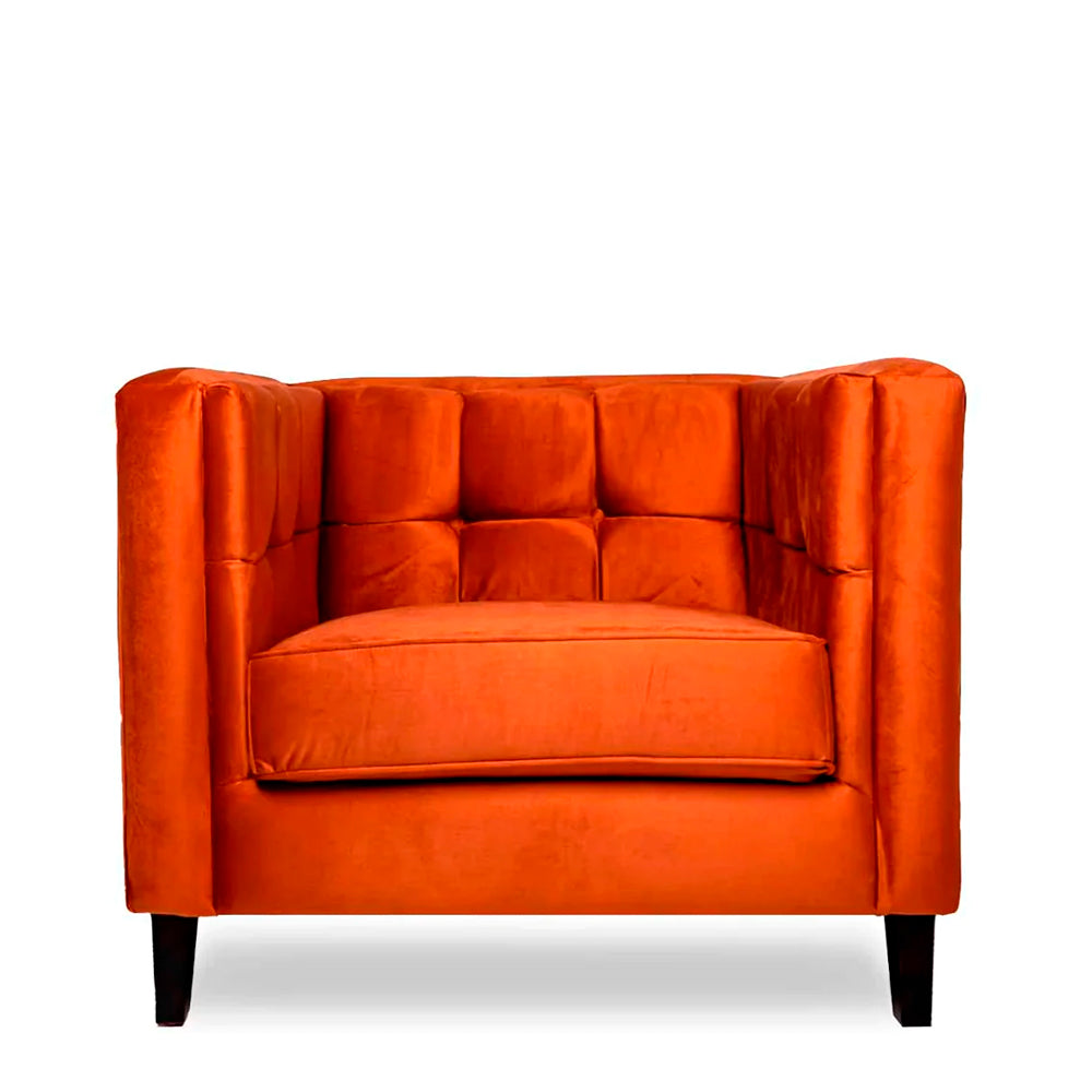 Sillón terciopelo Oscar - Canela - Tugow