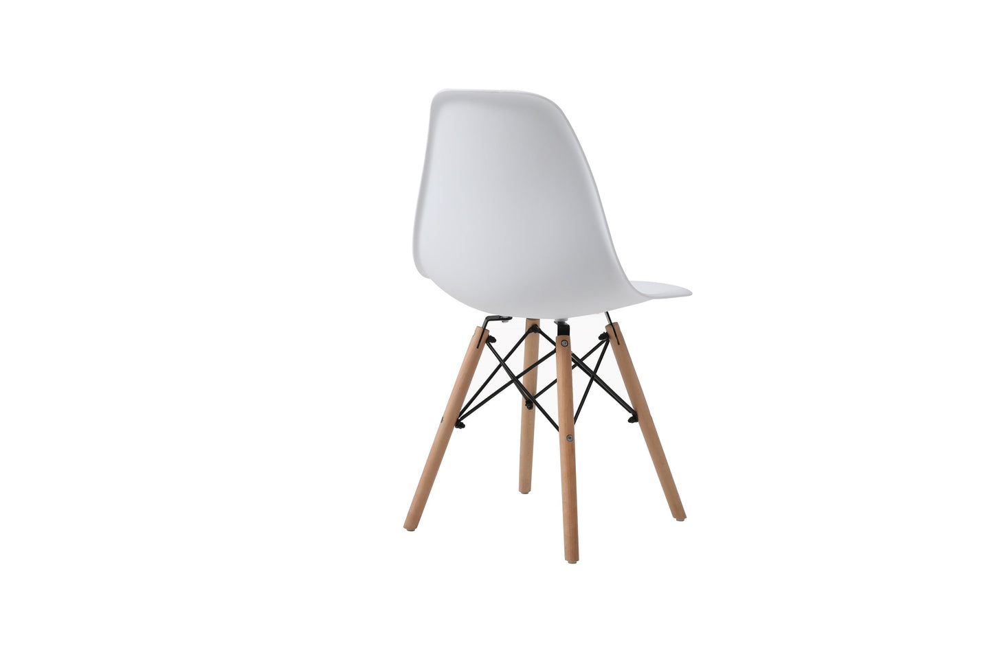 Comedor Zeus con 4 sillas Oslo - Color Madera y Blanco/Negro - Tugow