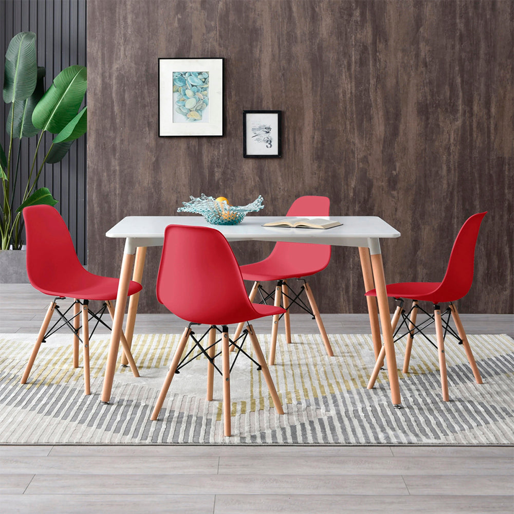 Silla Oslo Réplica Eames - Rojo - Tugow