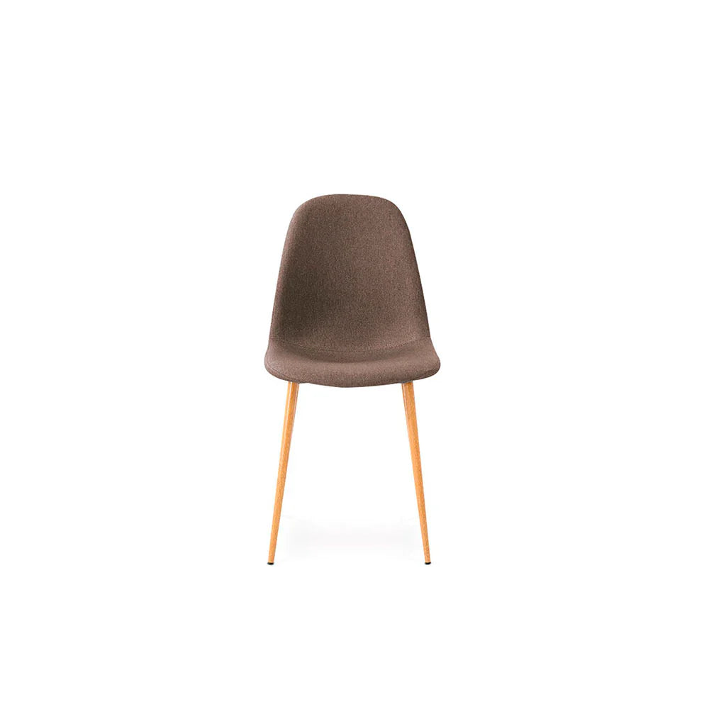 Mesa rectangular Munich con 4 sillas Oxford - Blanco y Café