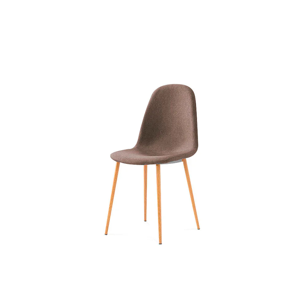 Mesa rectangular Munich con 4 sillas Oxford - Blanco y Café