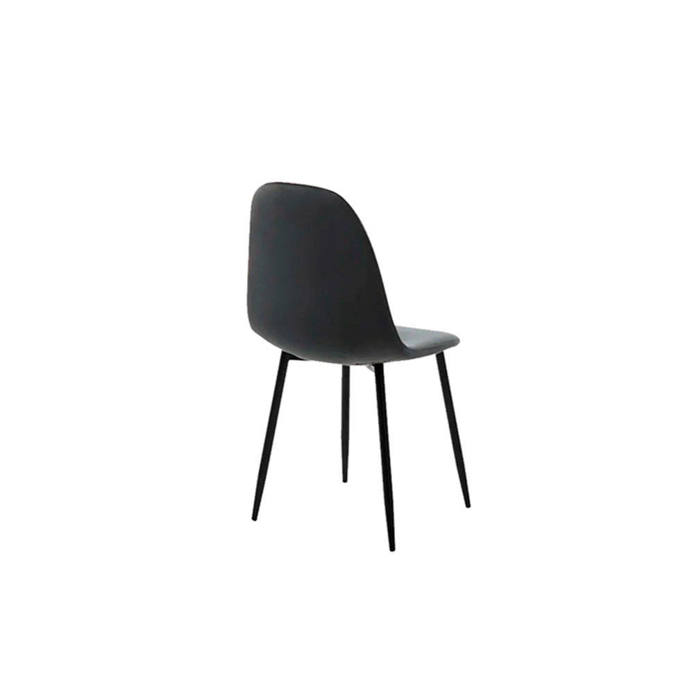 Silla terciopelo Oxford - Gris y Negro - Tugow