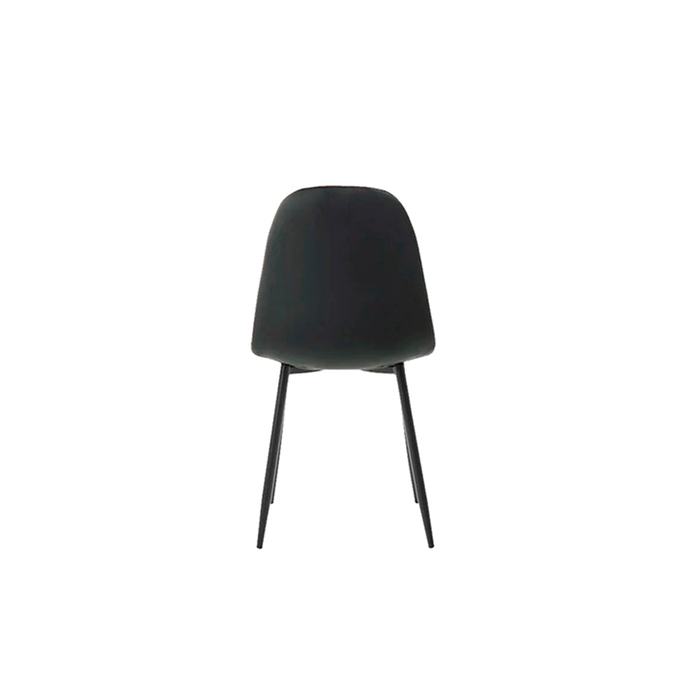 Silla terciopelo Oxford - Gris y Negro - Tugow