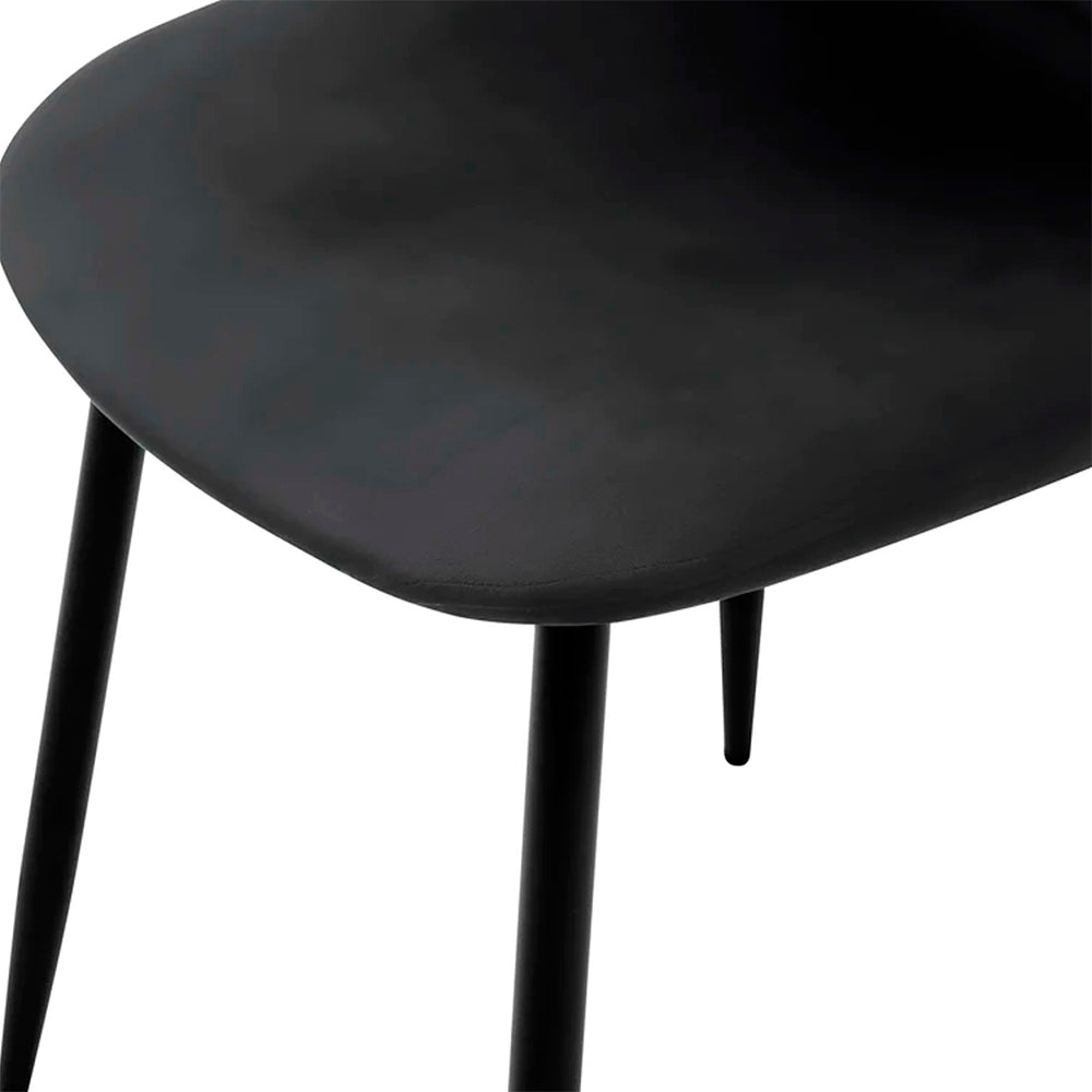 Silla terciopelo Oxford - Gris y Negro - Tugow