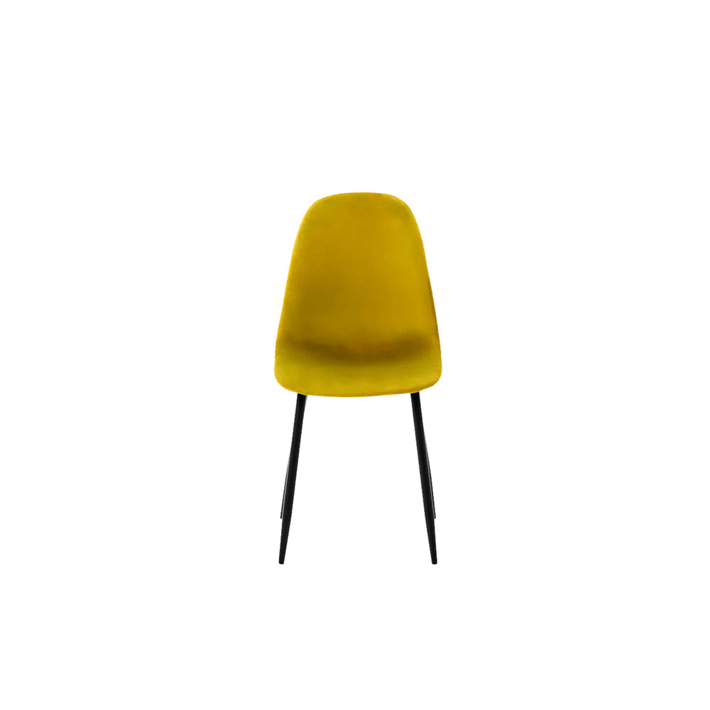 Silla terciopelo Oxford - Dorado Olivo y Negro - Tugow