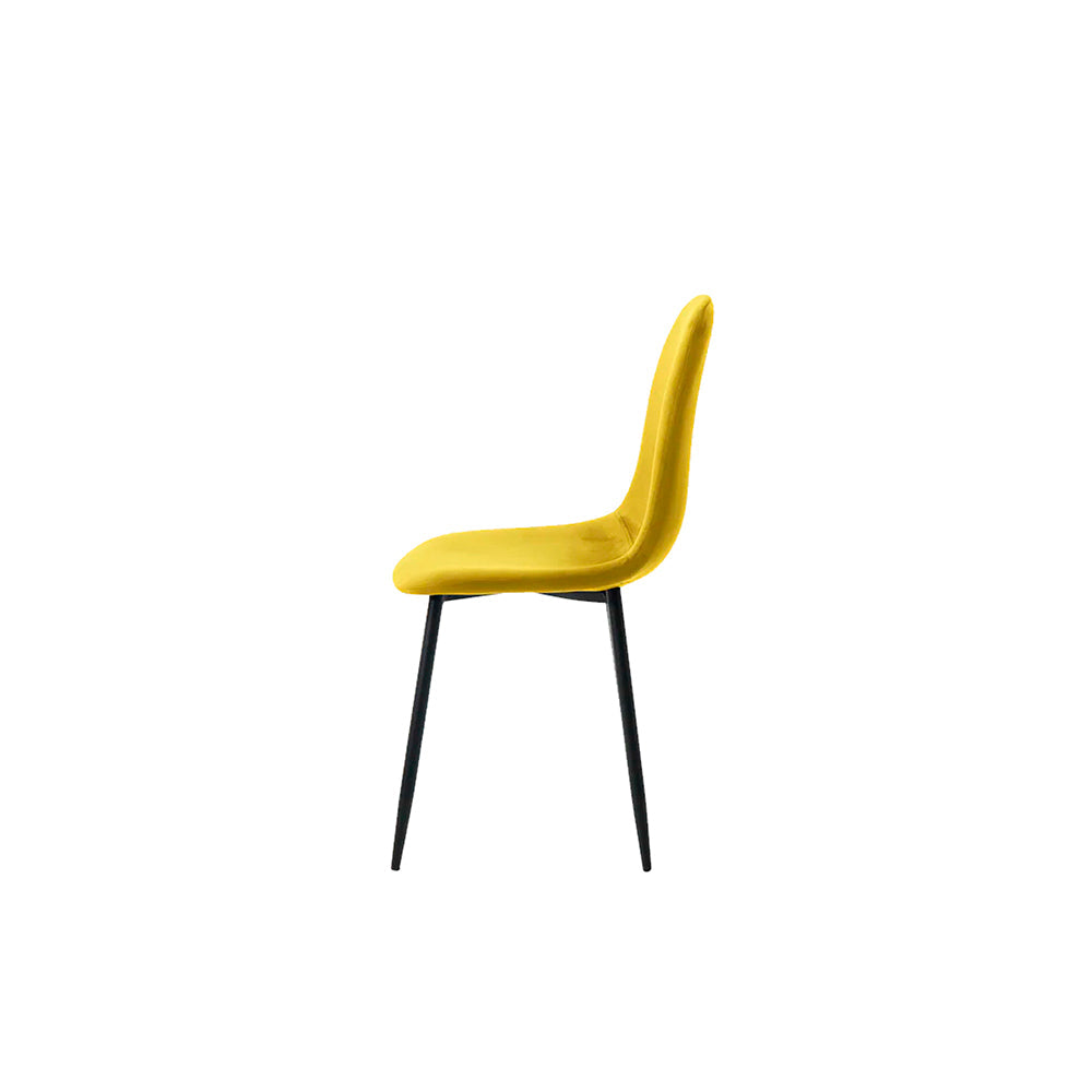 Silla terciopelo Oxford - Dorado Olivo y Negro - Tugow