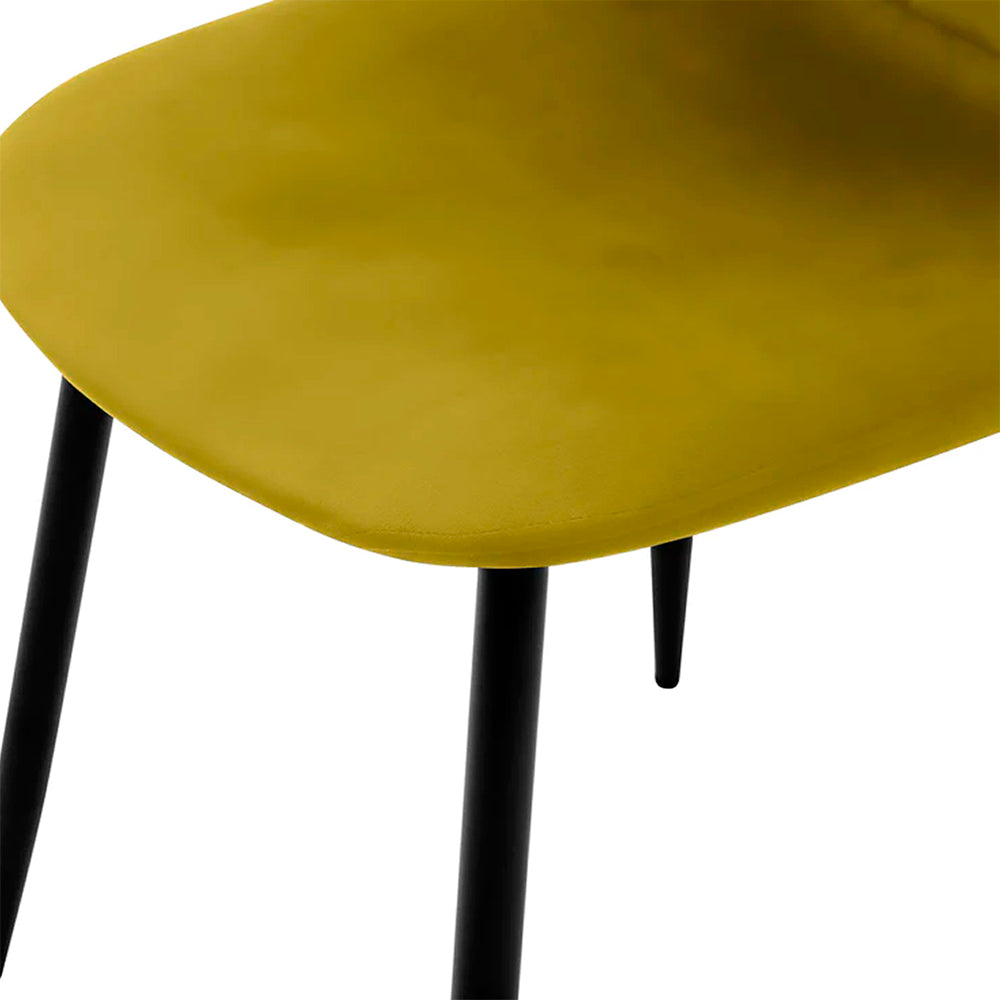Silla terciopelo Oxford - Dorado Olivo y Negro - Tugow