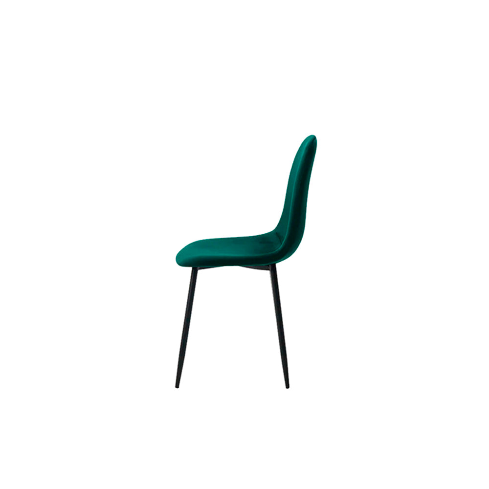 Silla terciopelo Oxford - Verde y Negro - Tugow