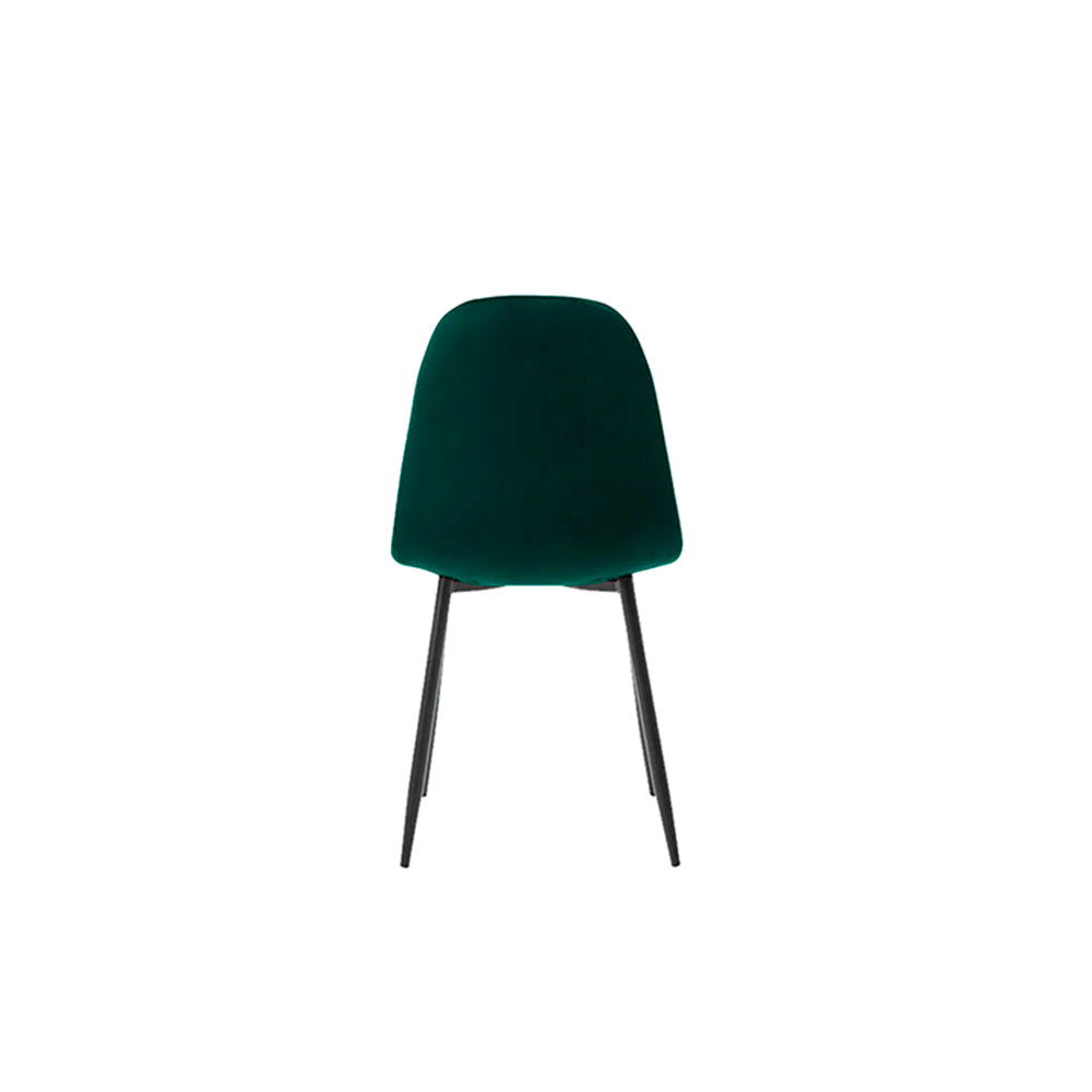 Silla terciopelo Oxford - Verde y Negro - Tugow