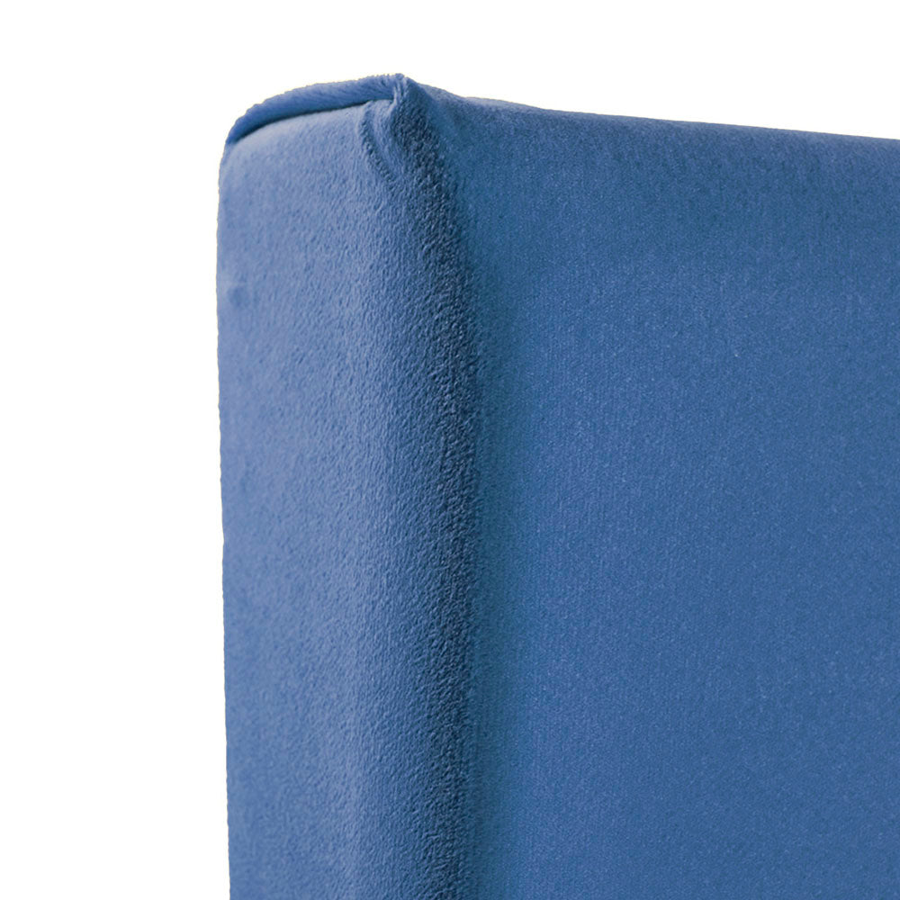 Juego de 3 paneles para cabecera modular matrimonial / queen size Lunaria - Azul Cobalto