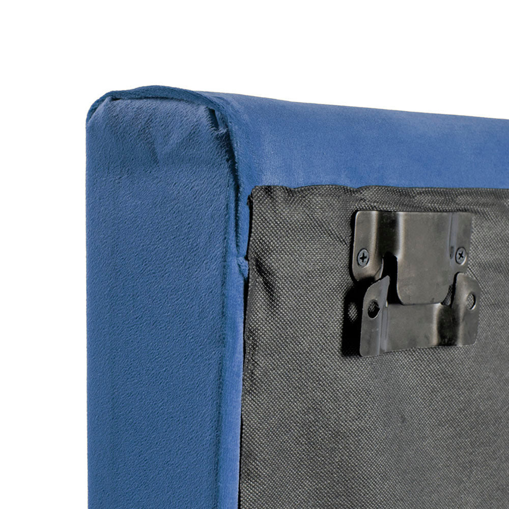 Juego de 3 paneles para cabecera modular matrimonial / queen size Lunaria - Azul Cobalto