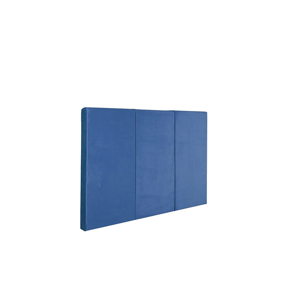 Juego de 3 paneles para cabecera modular matrimonial / queen size Lunaria - Azul Cobalto