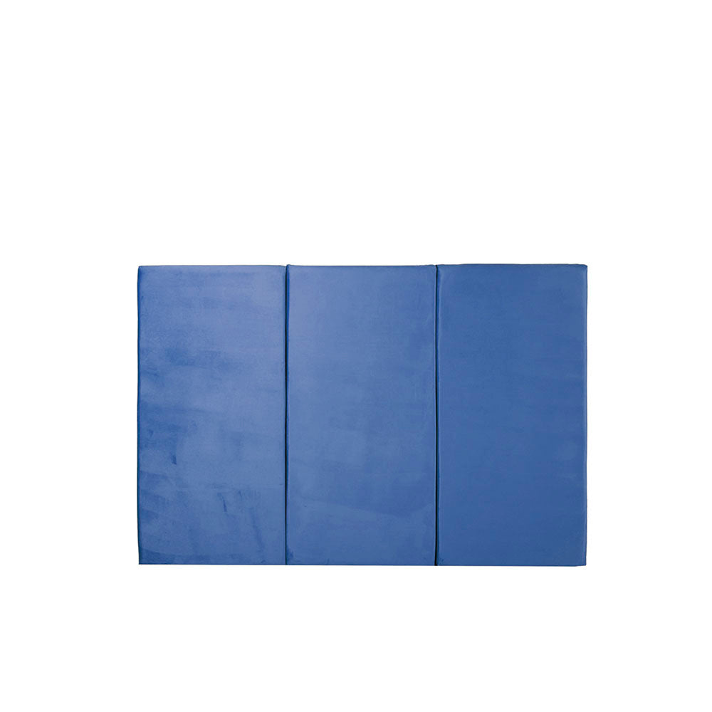 Juego de 3 paneles para cabecera modular matrimonial / queen size Lunaria - Azul Cobalto