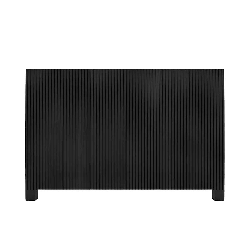 Cabecera Pliseé queen/king size - Negro - Tugow