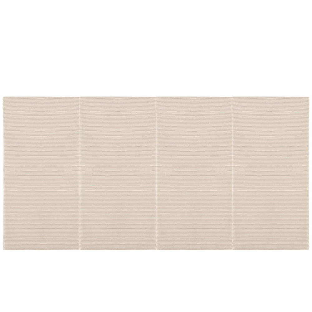 Juego de 4 Paneles Para Cabecera Modular King Size Lunaria - Tela Tipo Pana Marfil