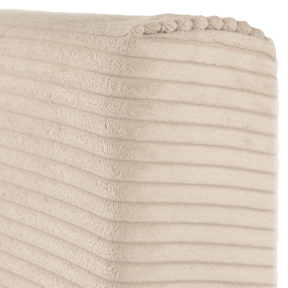 Juego de 4 Paneles Para Cabecera Modular King Size Lunaria - Tela Tipo Pana Marfil