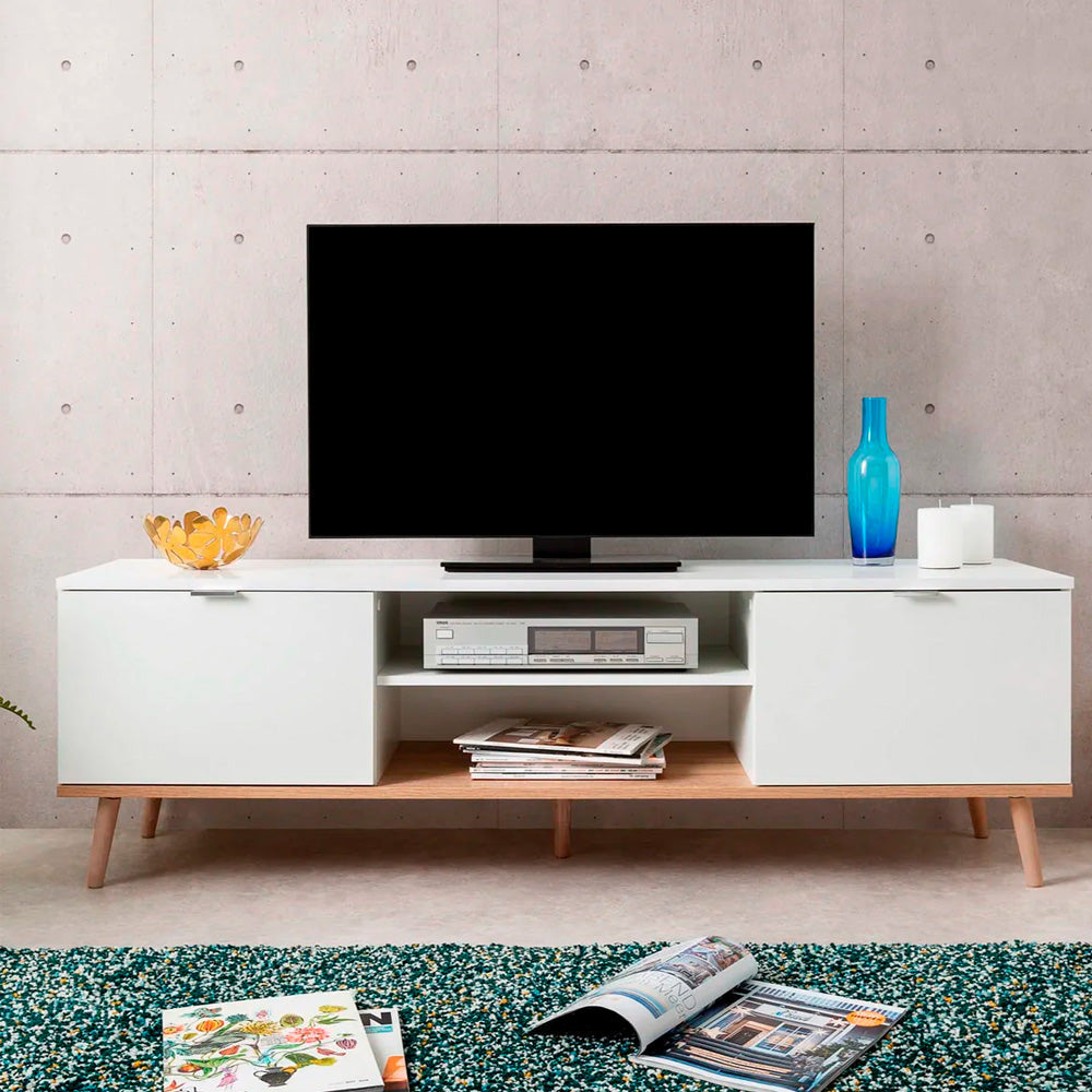 Mesa para tv Rosenborg - Blanco - Tugow