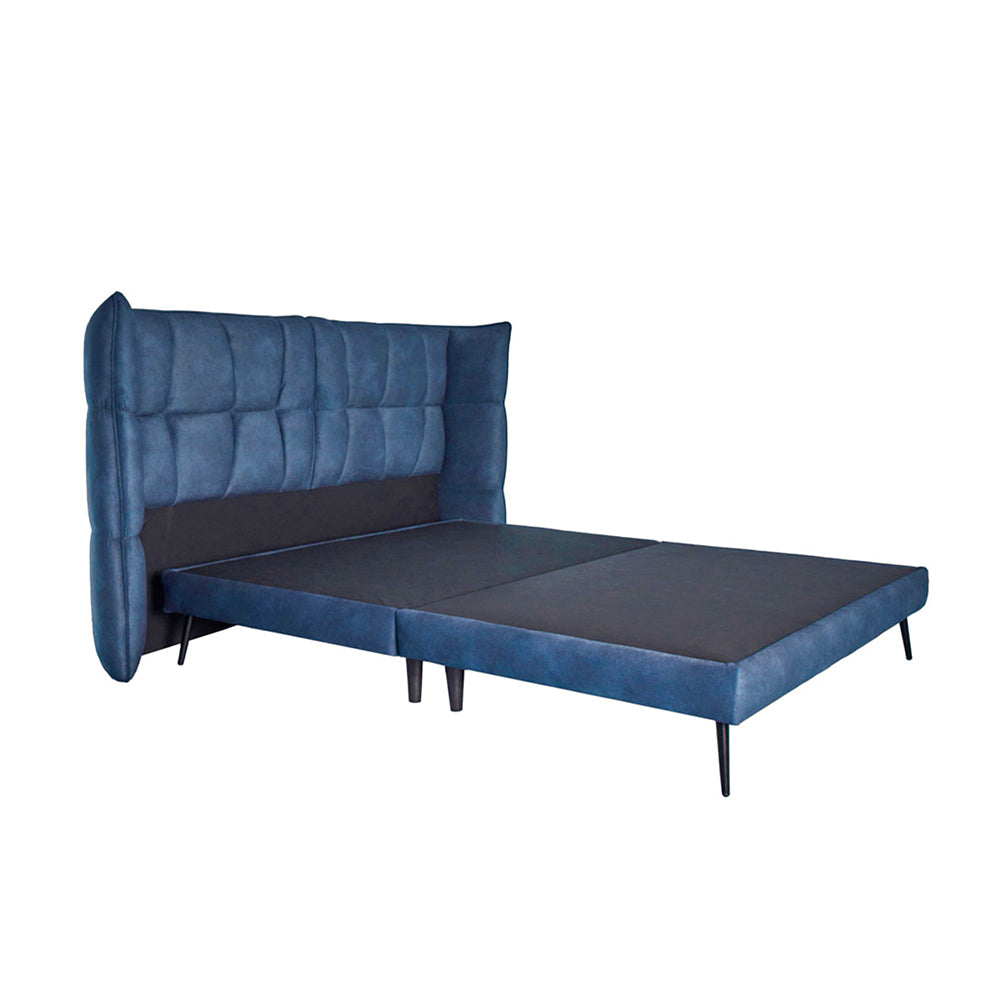 Cama Queen Aina - Azul Plomo - Tugow