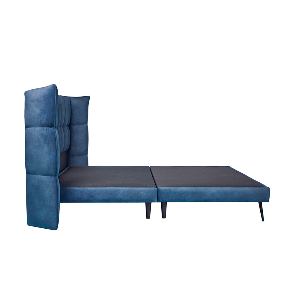 Cama Queen Aina - Azul Plomo - Tugow