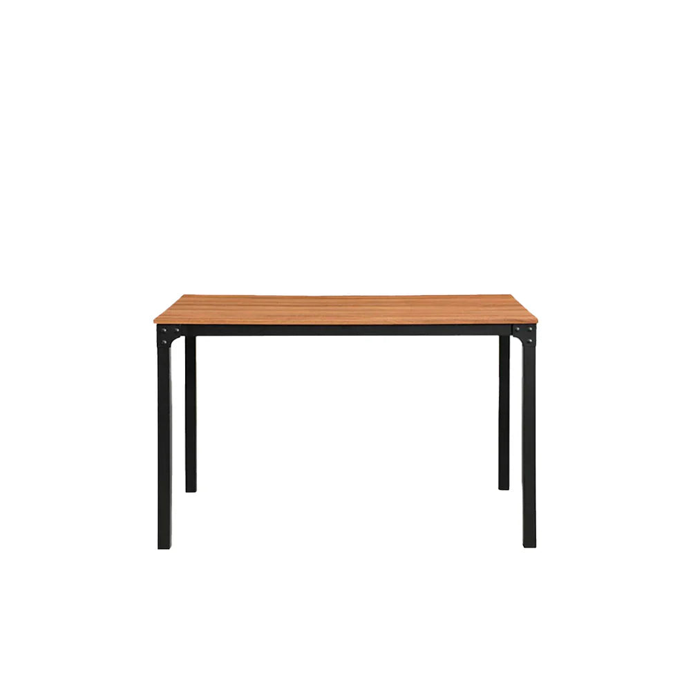 Mesa de comedor Sansa con 4 sillas Oslo - Nogal, Negro y Blanco