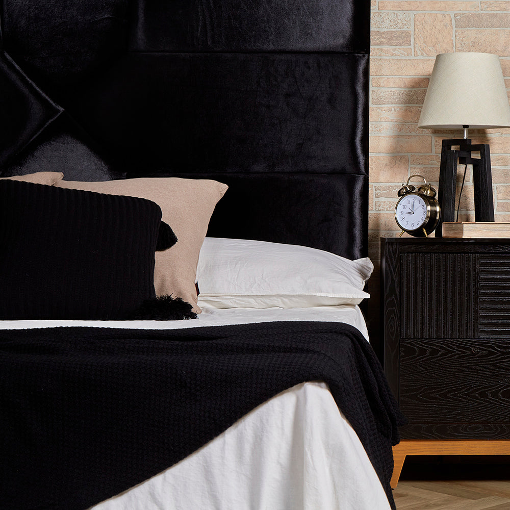 Cabecera Sasari king size - Negro - Tugow