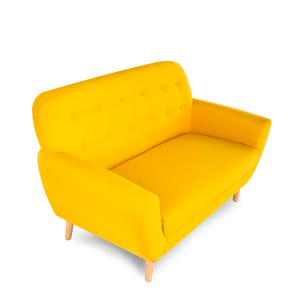 Sofá de 2 plazas amarillo - Tugow