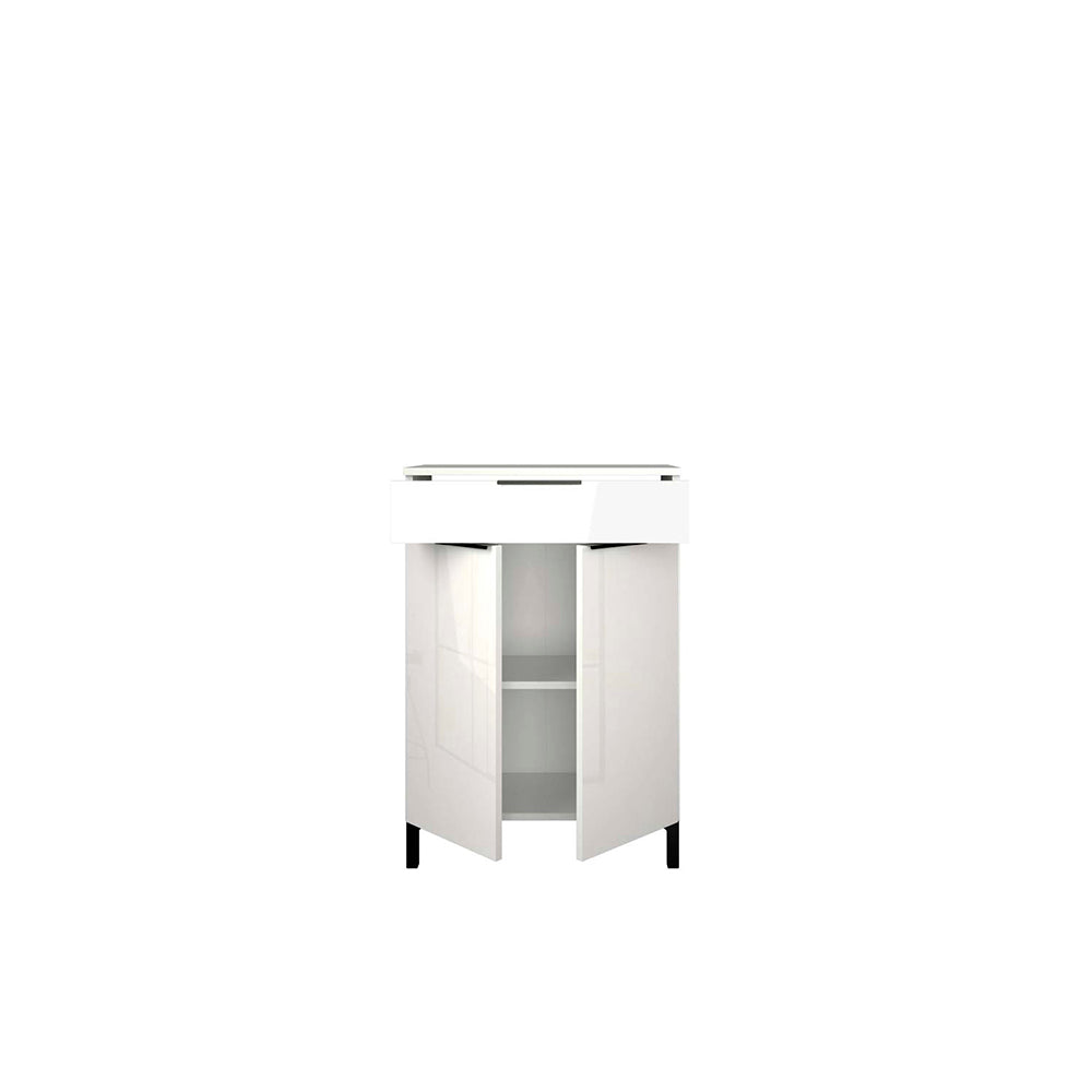 Mueble de baño de pie Sovrana - Blanco Brillante - Tugow