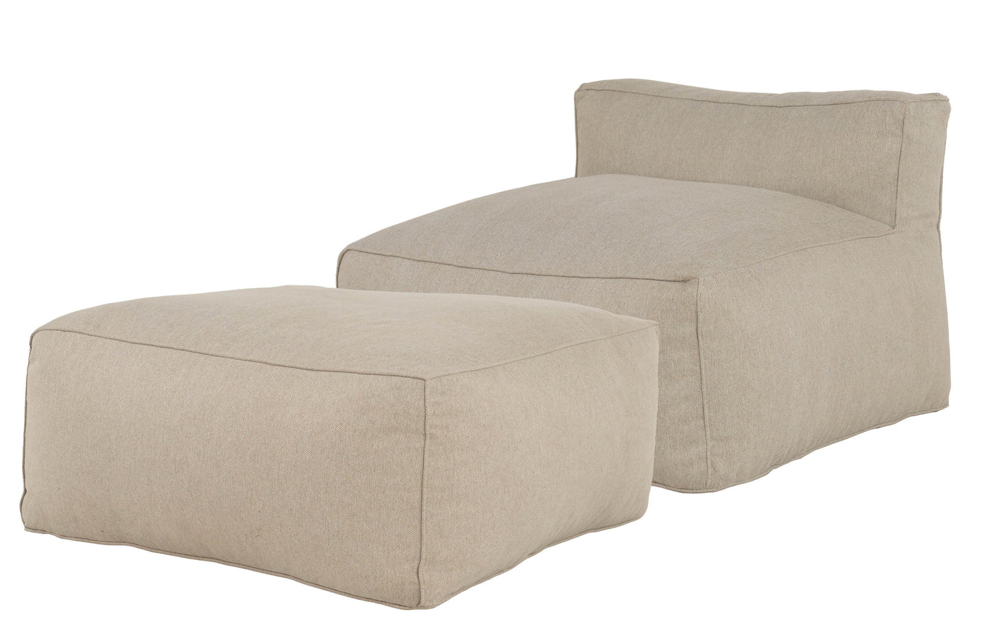 Puff y Taburete Novo - Beige