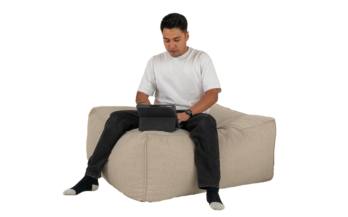 Puff Taburete Novo - Beige