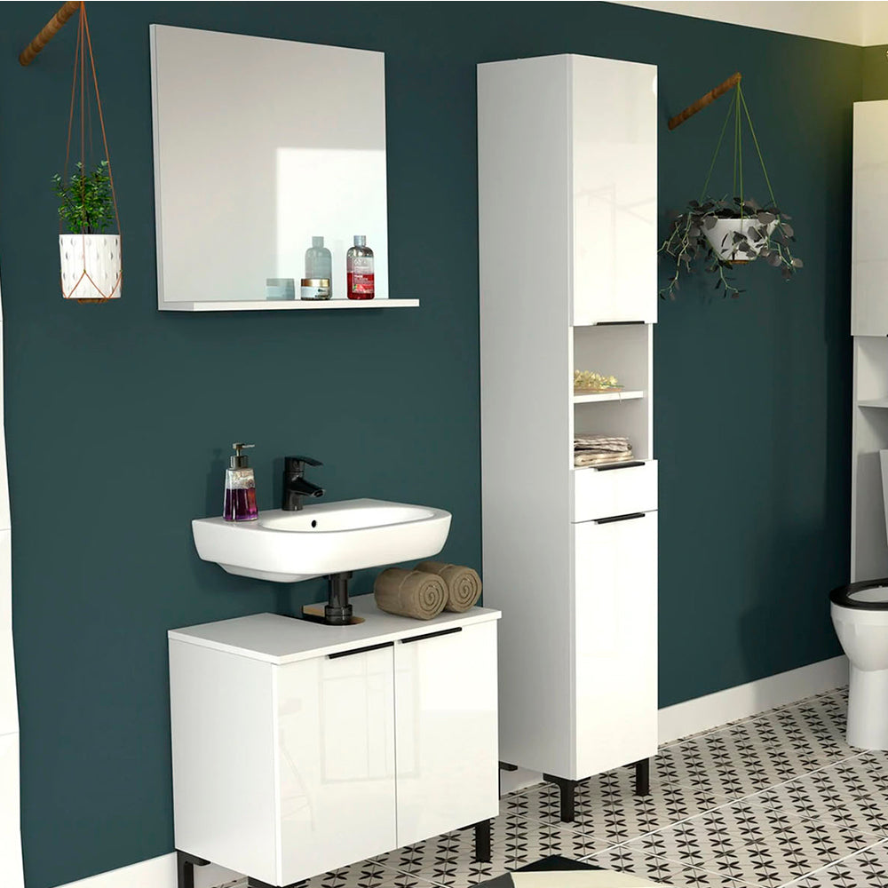 Espejo para baño Sovrana - Blanco - Tugow