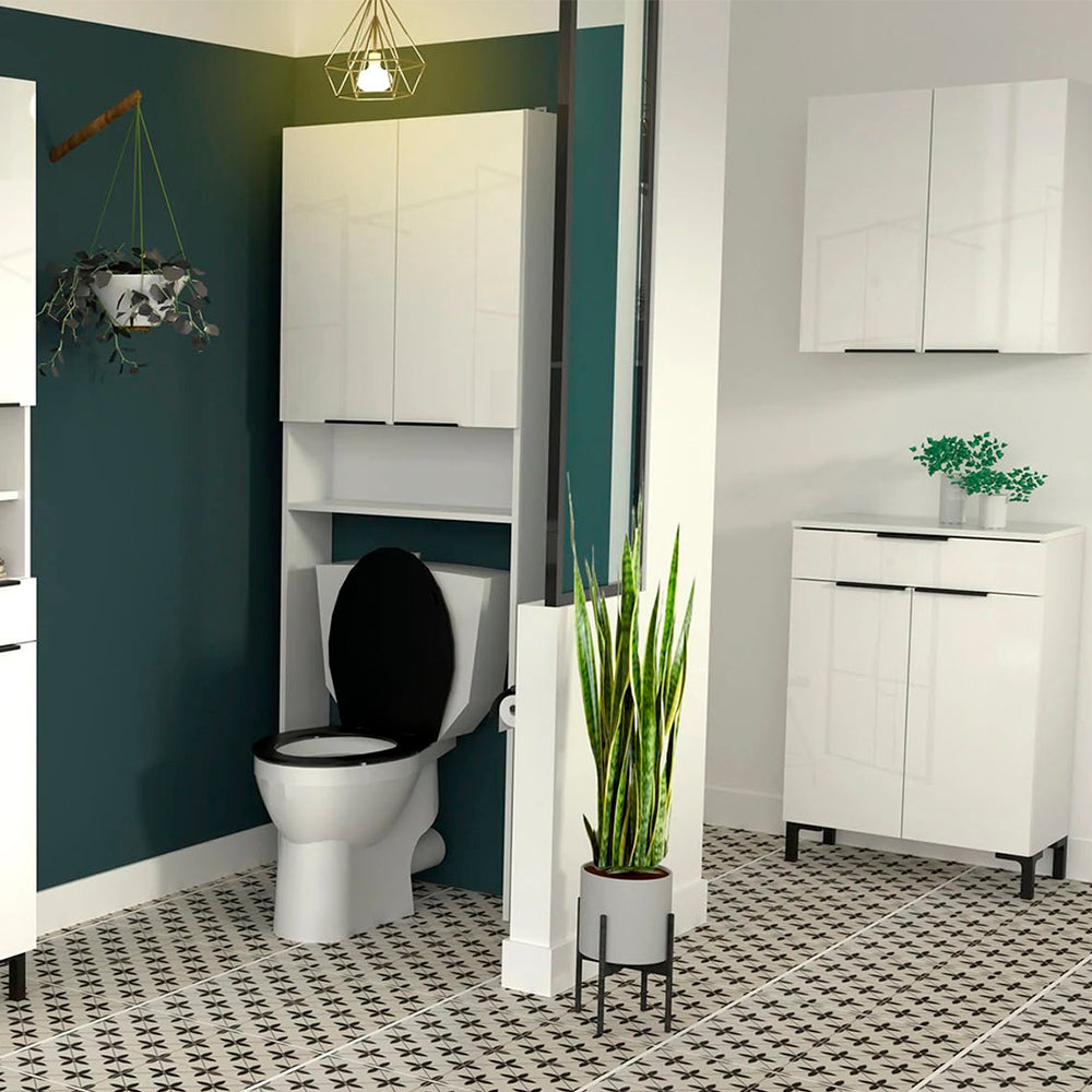 Armario de baño Sovrana - Blanco Brillante - Tugow