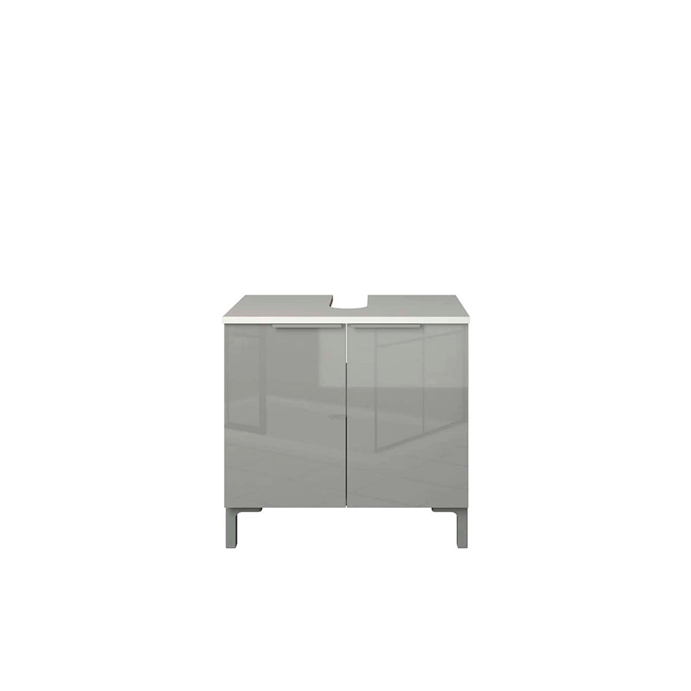 Mueble de baño de pie Sovrana - Gris Brillante - Tugow