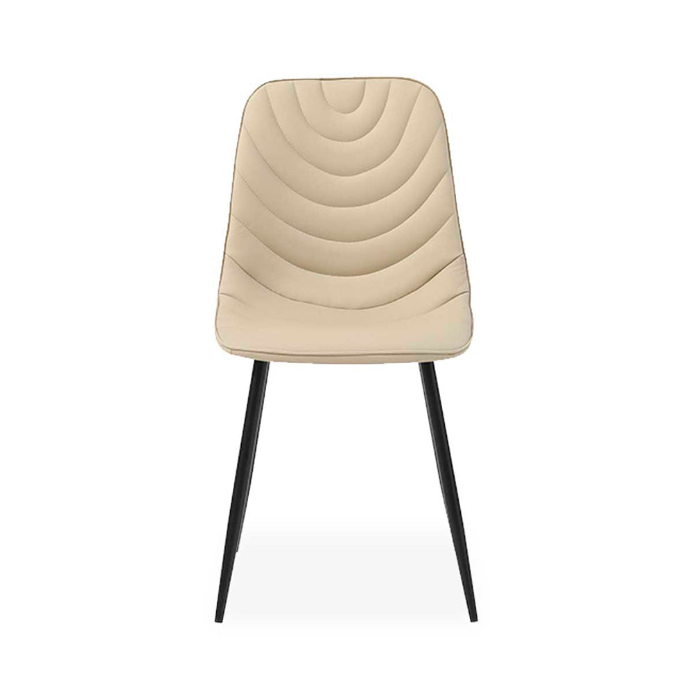 Comedor Stanis con 4 sillas Cersei - Color Madera, Negro, Beige - Tugow
