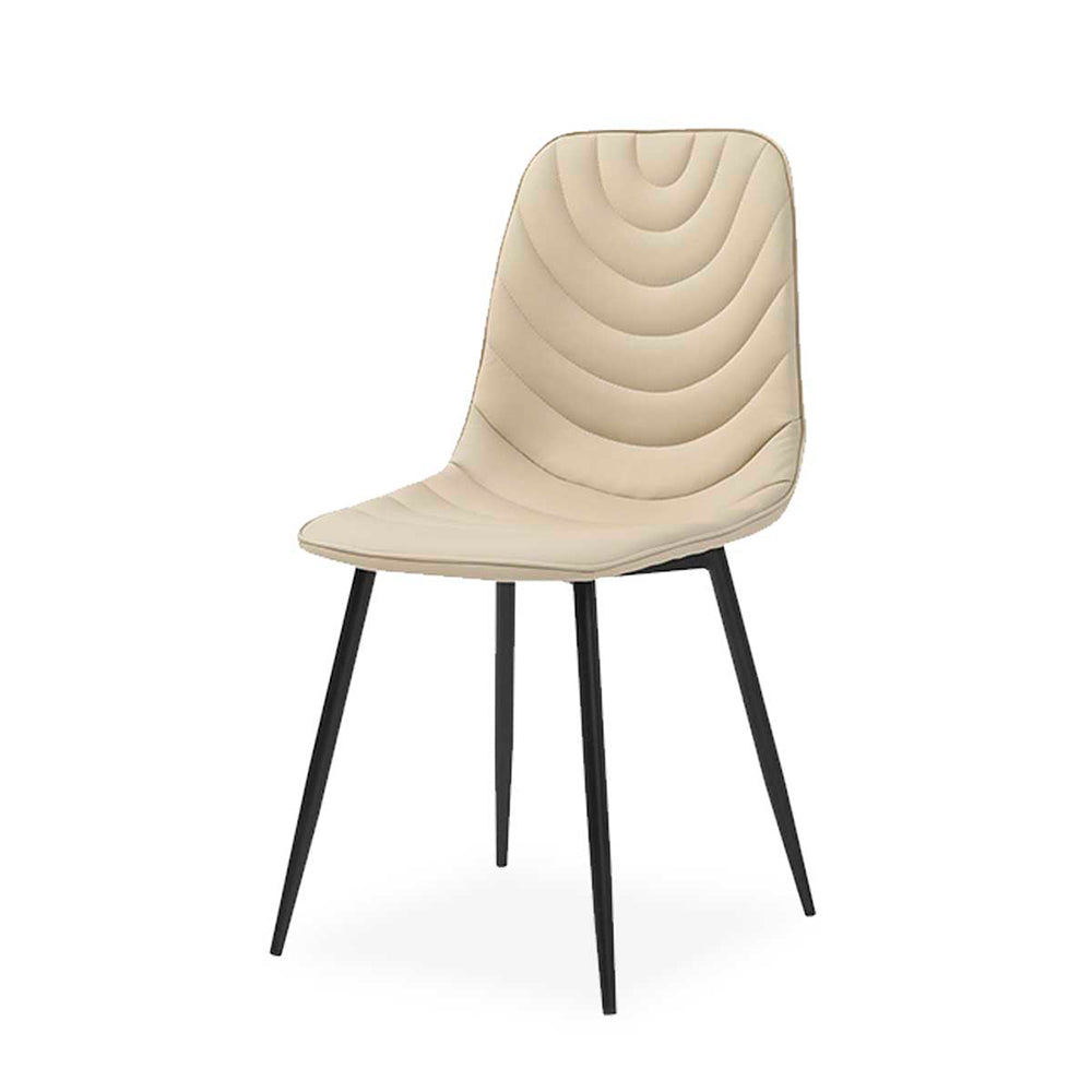 Comedor Stanis con 4 sillas Cersei - Color Madera, Negro, Beige - Tugow