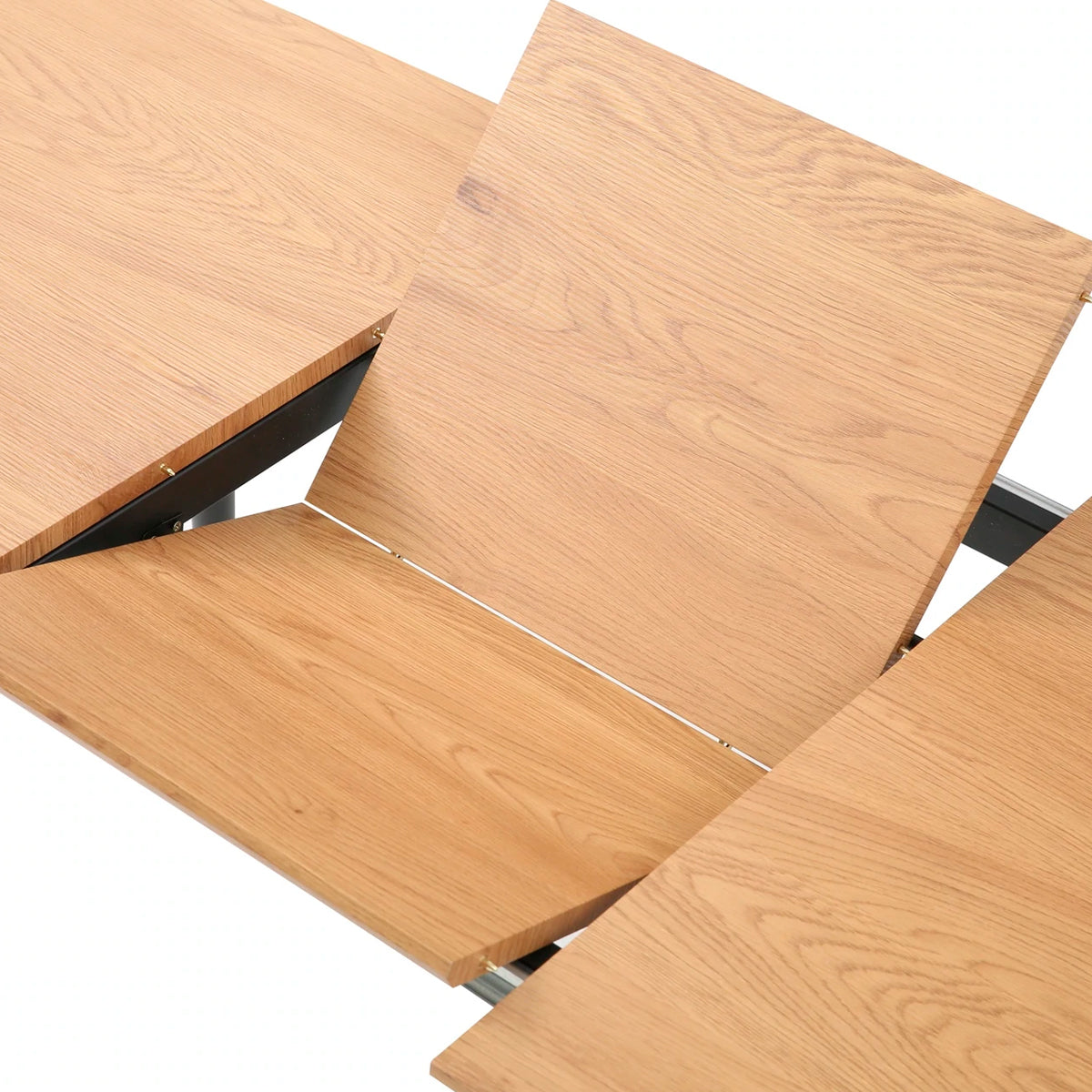 Mesa de comedor extensible Stanis - Color Madera y Negro - Tu Gow