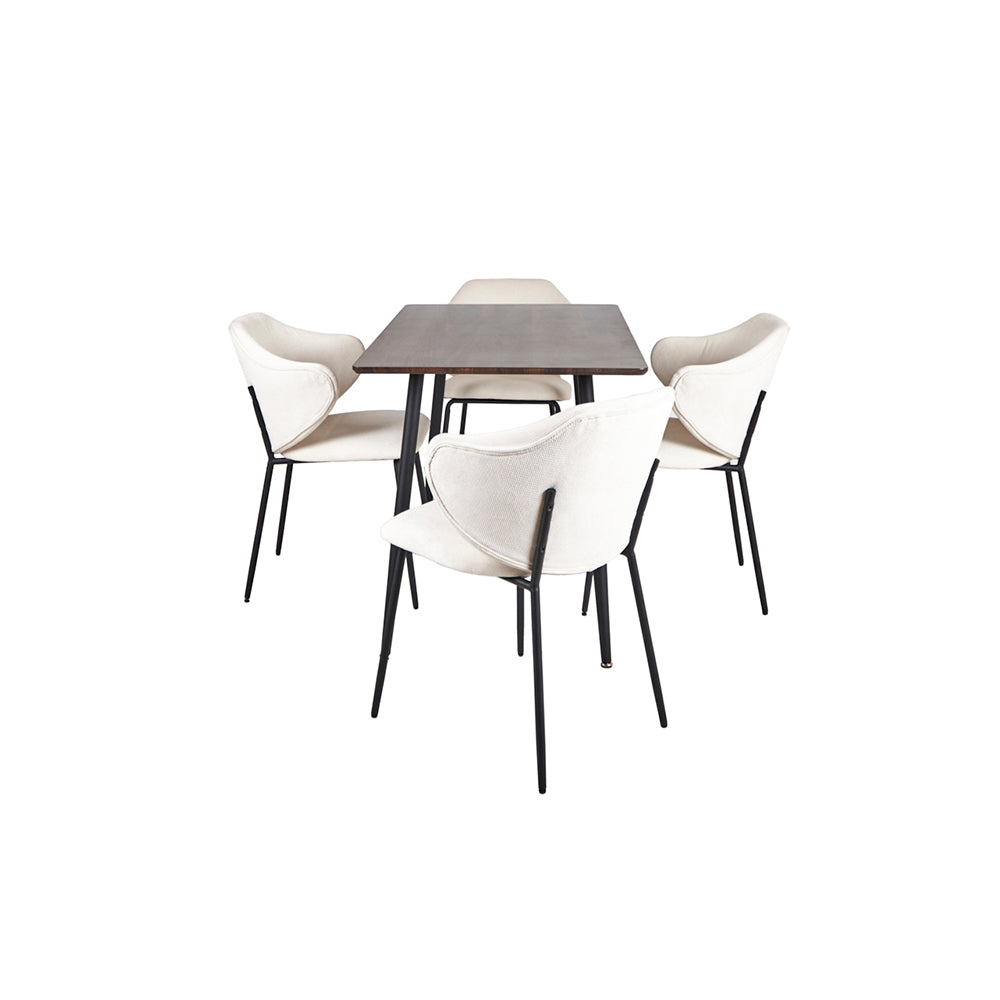 Mesa Miso con 4 Sillas Suanna Beige - Tugow