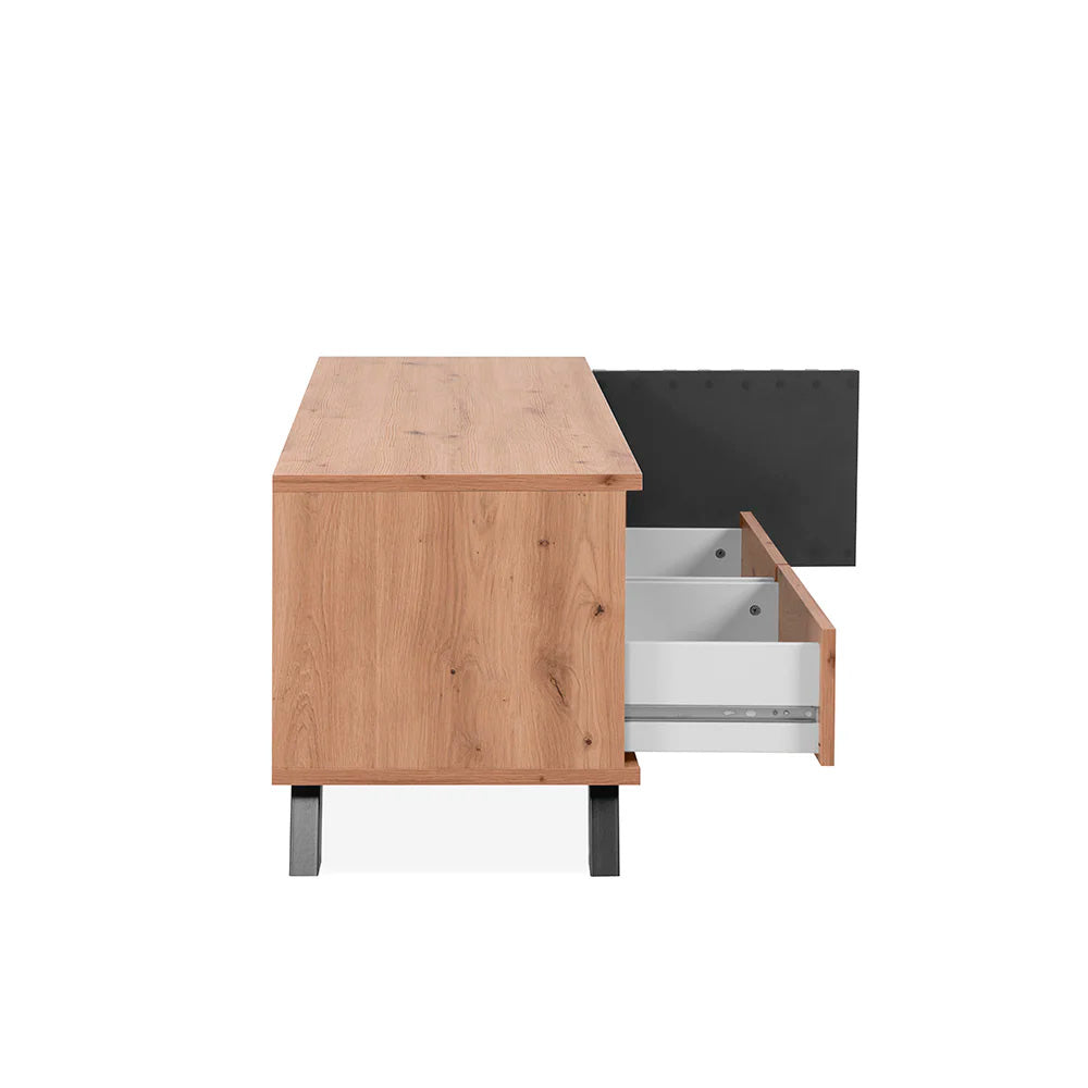 Mesa para tv Sumatra - Roble y Gris Oscuro - Tugow