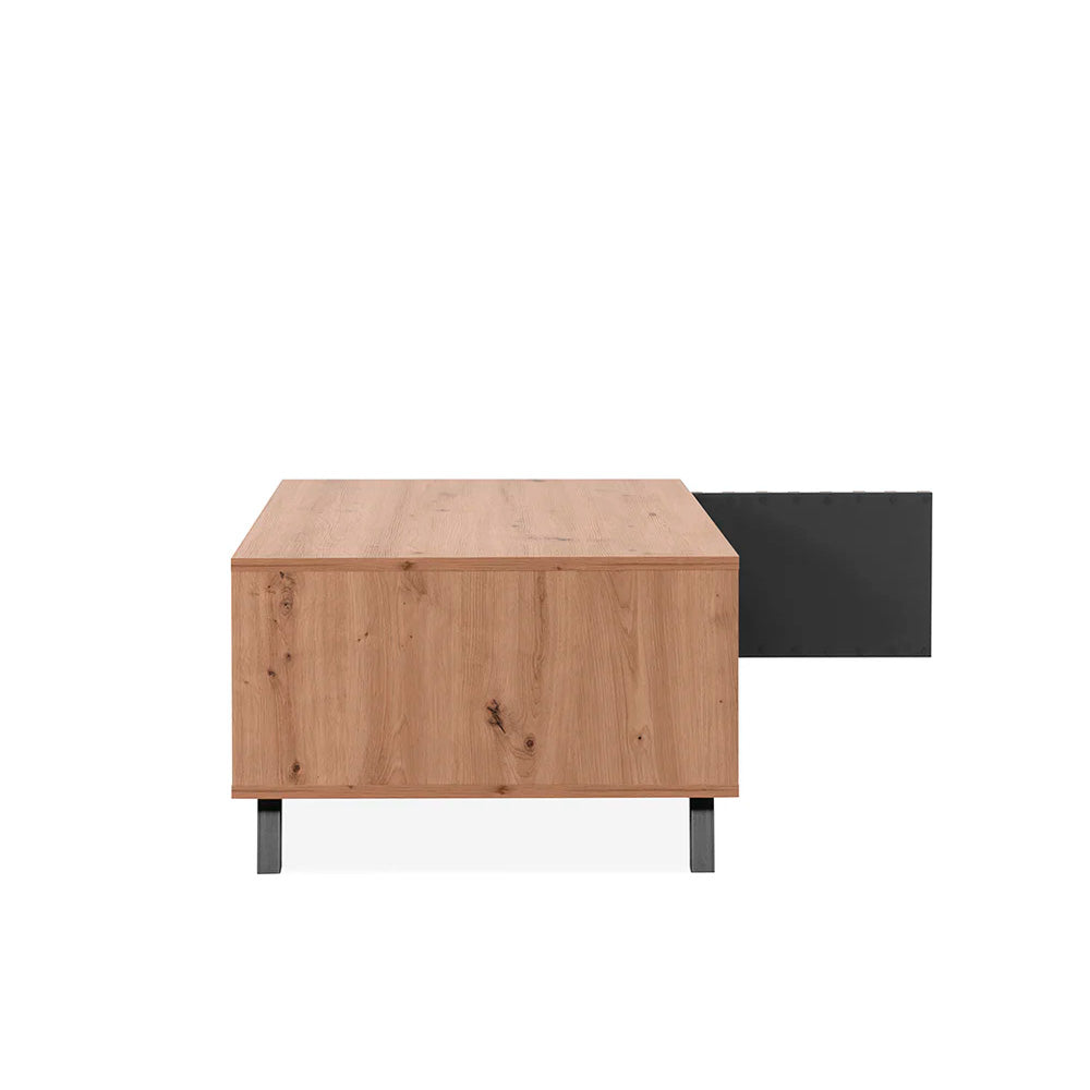 Mesa de centro Sumatra - Roble y Gris Oscuro - Tugow