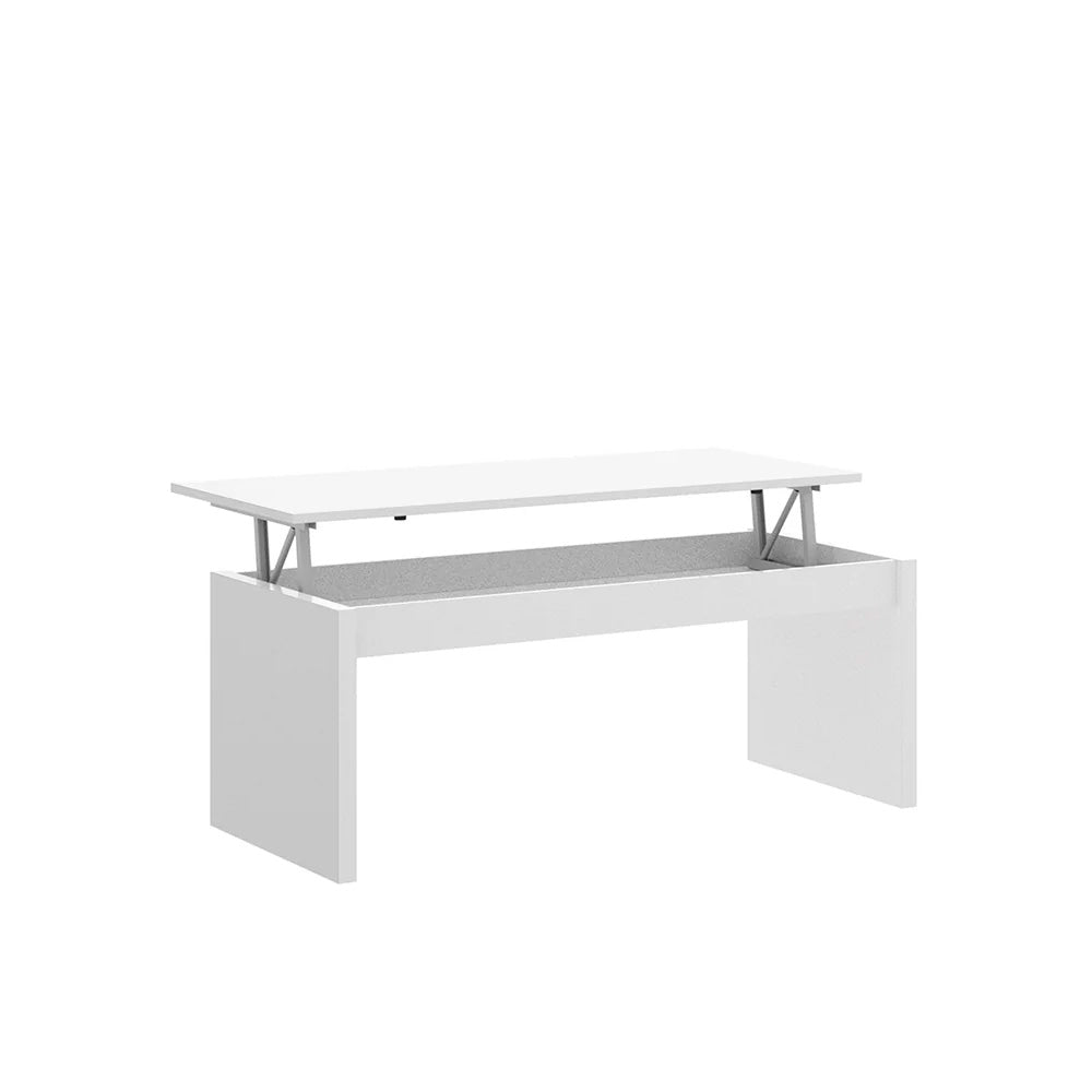 Mesa de centro elevable Suyen - Color Blanco Brillante - Tugow