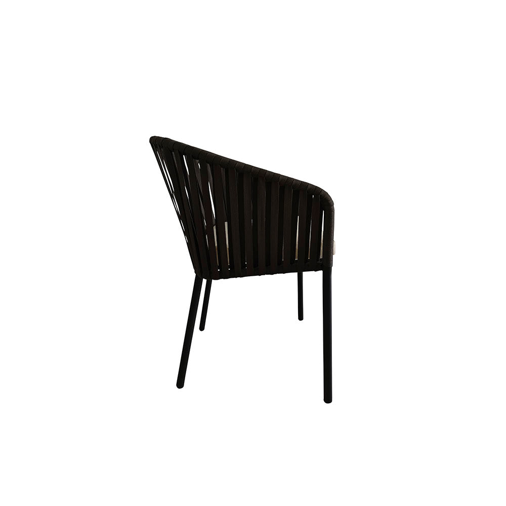 Silla de exterior Mindelo - Negro y Beige - Tugow