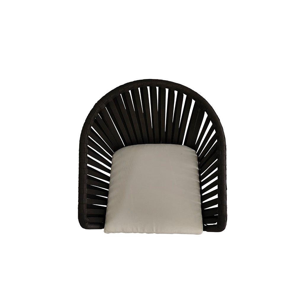 Silla de exterior Mindelo - Negro y Beige - Tugow