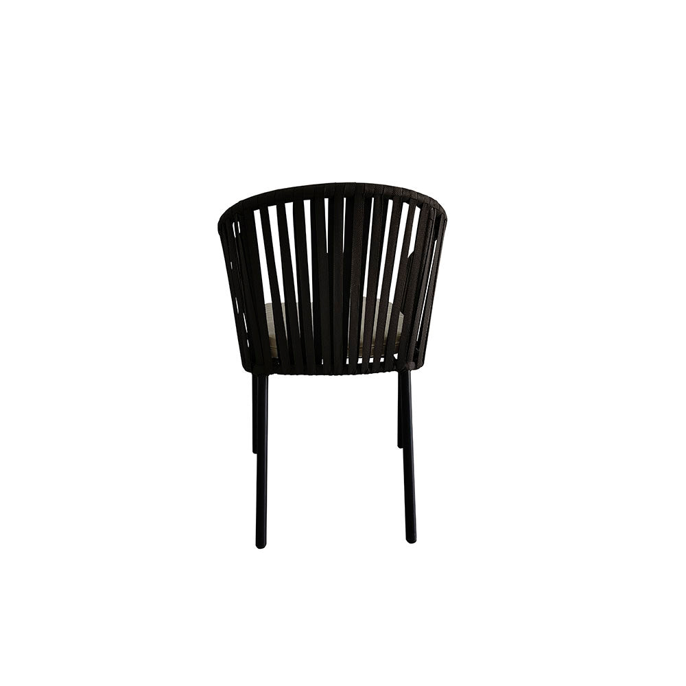 Silla de exterior Mindelo - Negro y Beige - Tugow