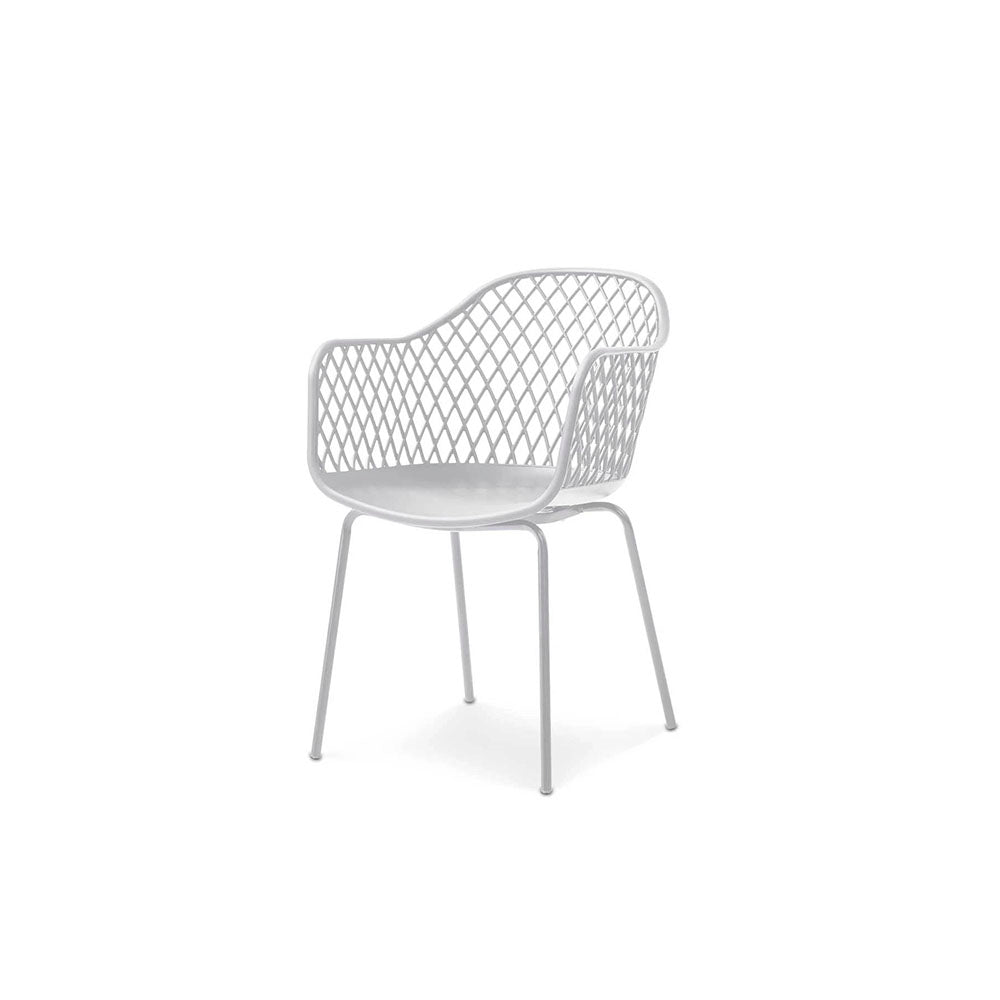 Silla de exterior Rodas - Blanco - Tugow