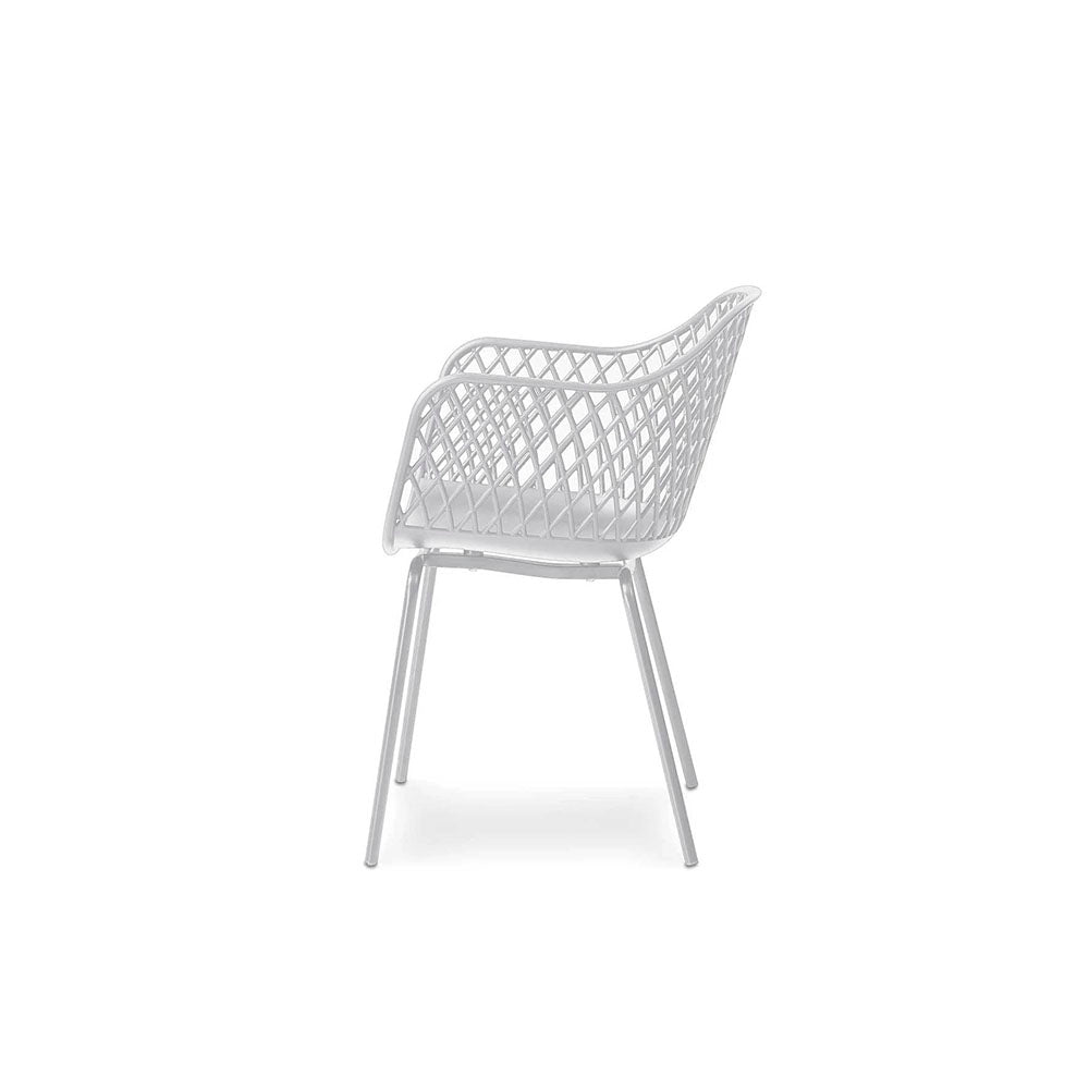 Silla de exterior Rodas - Blanco - Tugow