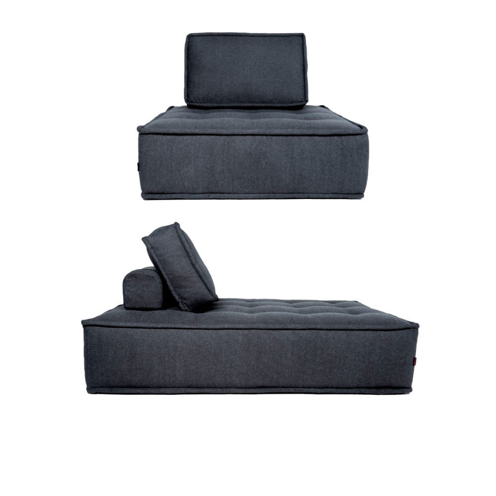 Set Sillones de 1 y 2 plazas Mood - Gris Obscuro - Tugow