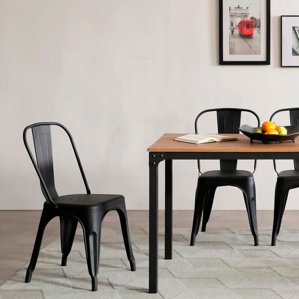 Silla de metal Tarly - Negro - Tugow