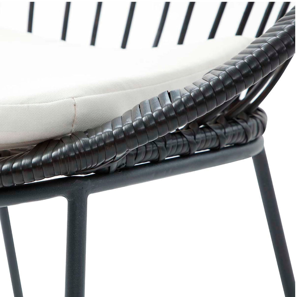 Silla de exterior Tavira - Negro - Tugow