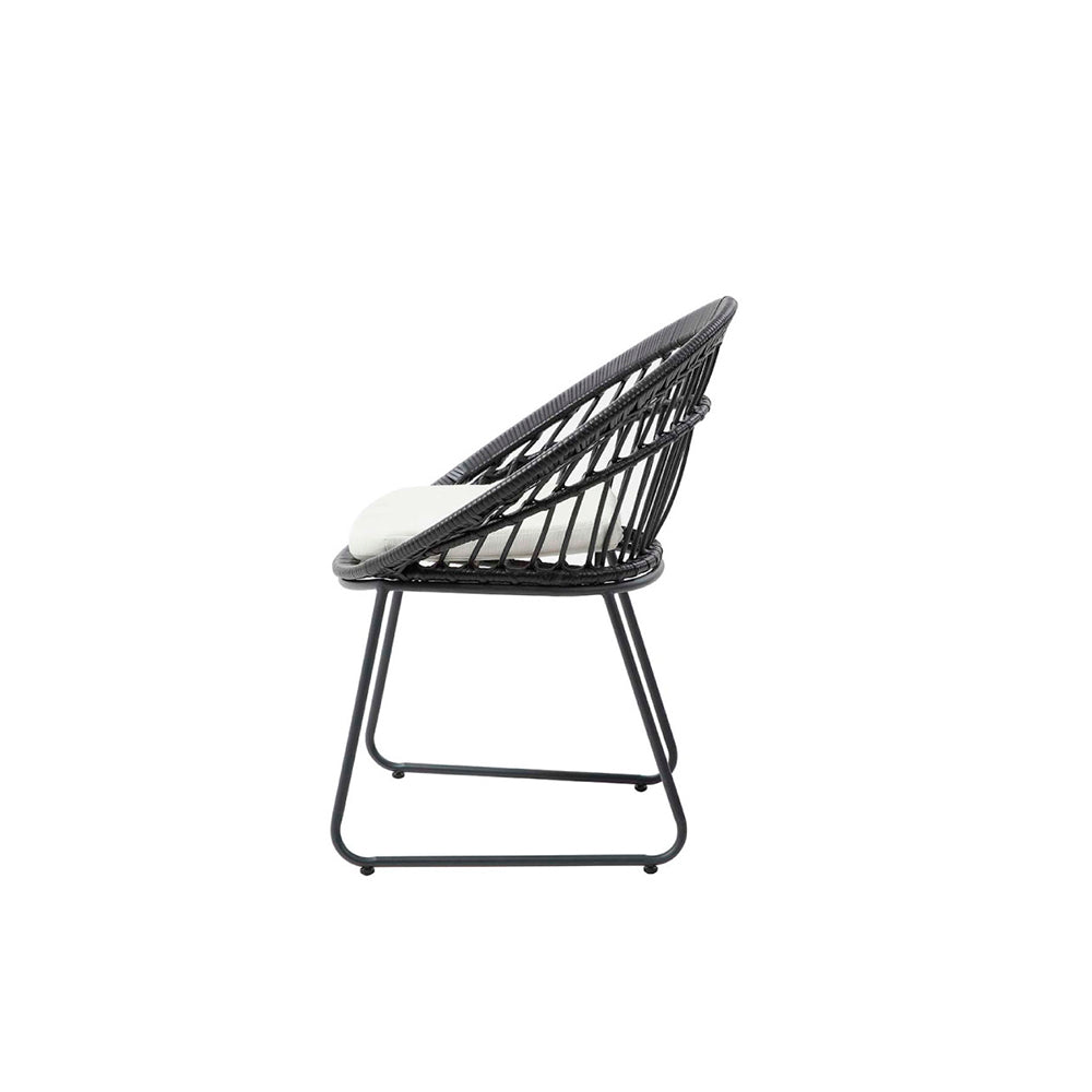 Silla de exterior Tavira - Negro - Tugow